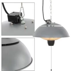 Lámpara Calentador Patio Eléctrica 1500W IP24 Interior Exterior Terraza Balcón -Mano Mano Ventas 36322513 4