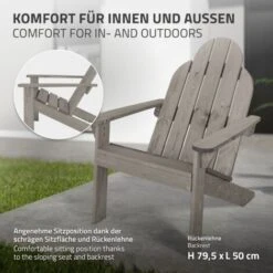 Silla De Jardín Mecedora Madera Pino/abeto Adirondack Con Respaldo Asiento Gris 8 Silla De Jardín Mecedora Madera Pino/abeto Adirondack Con Respaldo Asiento Gris -Mano Mano Ventas 36322564 4
