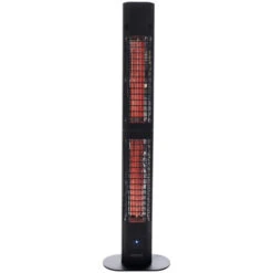 Calefactor Patio Royal Diamond Dark Rosa Oro Lounge 3000W Negro Sunred