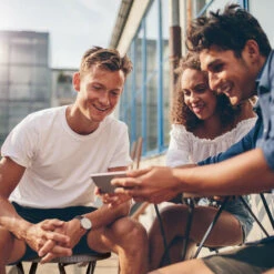 Relaxdays Set 2 Taburetes Plegables BASTIAN, Redondo, Plástico, Look Ratán, Resistente Intemperie, 45x32,5x29 Cm, Marrón -Mano Mano Ventas 38374864 5