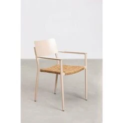 Pack 2 Sillas De Jardín En Aluminio Apilable Amadeu SKLUM Marrón Moka -Mano Mano Ventas 39327817 3