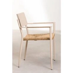 Pack 2 Sillas De Jardín En Aluminio Apilable Amadeu SKLUM Marrón Moka -Mano Mano Ventas 39327817 5