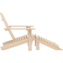 Silla De Jardín Adirondack Con Otomana Madera Maciza De Abeto VidaXL -Mano Mano Ventas 39484171 4