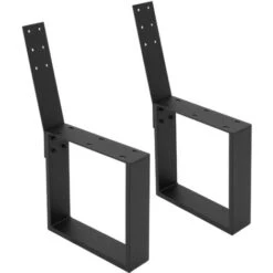 2x Patas Industriales Para Bancos De Jardín Marco Metal Con Respaldo 40x78,5cm