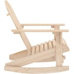 Silla Mecedora De Jardín Adirondack Madera Maciza De Abeto VidaXL -Mano Mano Ventas 40310272 4