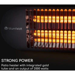 Blumfeldt Blum Gold Bar 2000 Swing Estufa Exterior 2000W 60° Oscilación -Mano Mano Ventas 41306645 5