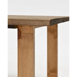 Mesa De Centro De Madera Maciza Acabado Roble Oscuro De 120x60cm -Mano Mano Ventas 41413417 5