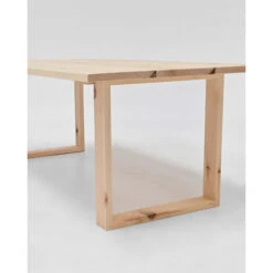 Mesa De Centro De Madera Maciza Acabado Natural De 120x60cm -Mano Mano Ventas 41413435 3