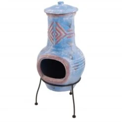 Chimenea Colima Arcilla Azul/rojo 86031 RedFire -Mano Mano Ventas 4273240 5