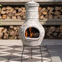 Chimenea Acopulco Arcilla Arcilla 86036 RedFire -Mano Mano Ventas 4310518 5