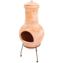 Chimenea Star Flower Arcilla Color Paja 86037 RedFire -Mano Mano Ventas 4310519 4