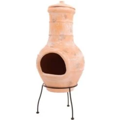 Chimenea Star Flower Arcilla Color Paja 86037 RedFire -Mano Mano Ventas 4310519 5