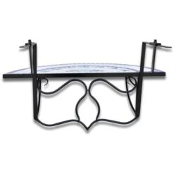 YOUTHUP Mesa De Balcón Colgante De Mosaico Azul Y Blanco -Mano Mano Ventas 43211871 4