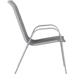 Juego De 2 Sillas Jardín Textileno Cordoba - Phoenix - Gris Oscuro -Mano Mano Ventas 4359701 4