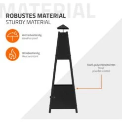 Chimenea De Jardín Piramidal Estufa Calefactra Fogón Exterior Para Acampada -Mano Mano Ventas 45918684 5