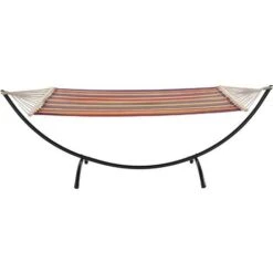 [casa.pro] Hamaca XXL Con Soporte (multicolor) (150 X 300 Cm) Conjunto Completo Superficie Para Tumbarse -Mano Mano Ventas 4597565 4