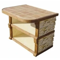 MESA AUXILIAR PARA BARBACOA MARLEN EN PIEDRA