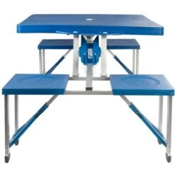 Mesa Plegable Con 4 Taburetes Aktive Camping -Mano Mano Ventas 49955840 5