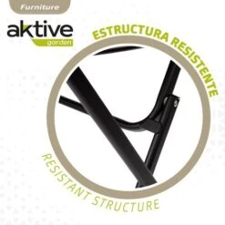 Mesa Redonda Plegable Jardín Metal Aktive -Mano Mano Ventas 49955848 4