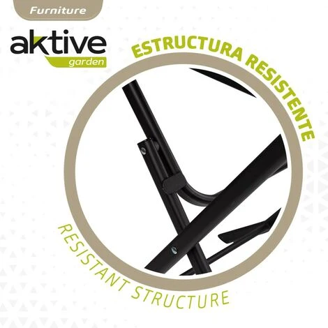 Mesa Cuadrada Plegable Jardín Aktive 4 Mesa Cuadrada Plegable Jardín Aktive - Imagen 4