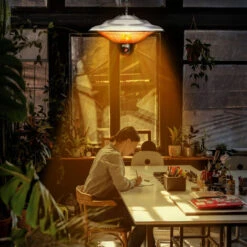 TRESKO Calefactor Por Infrarrojos De Pared Plateado 1500W + Control Remoto Estufa Radiante De Terraza Con 3 Temperaturas Radiador Eléctrico Para Exterior E Interior Calentador De Techo -Mano Mano Ventas 50152135 3