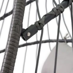 Columpio Silla Colgante Huevo Metal Acero Columpio Color Gris Exterior Jardín -Mano Mano Ventas 50277517 4