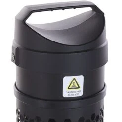 Estufa Eléctrica De Metal Negro 1000 W Torre Calefacción Infrarroja Jardín Exterior Krakatoa -Mano Mano Ventas 51006989 5