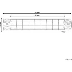Estufa Eléctrica De Metal Plateado 2000 W Montada Ecológica Sin Emisiones Jardín Exterior Bromo -Mano Mano Ventas 51007021 3