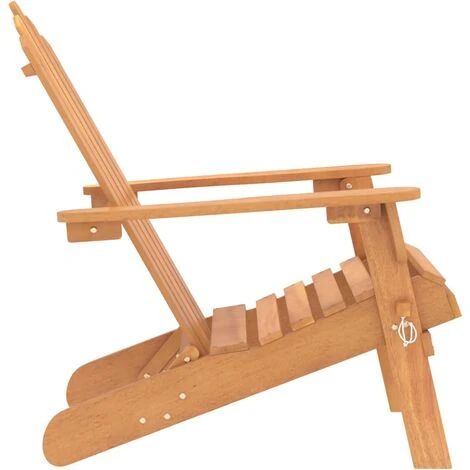 Silla De Jardín Adirondack De Madera Maciza De Acacia 4 Silla De Jardín Adirondack De Madera Maciza De Acacia - Imagen 4