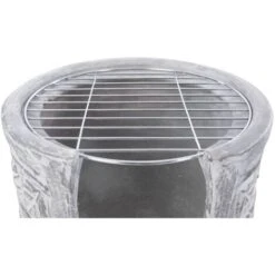 RedFire Chimenea Con Parrilla Acopulco Arcilla Gris Claro -Mano Mano Ventas 52054862 3