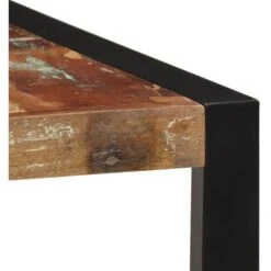 Mesa De Comedor De Madera Maciza Reciclada 160x80x75 Cm -Mano Mano Ventas 52113775 4