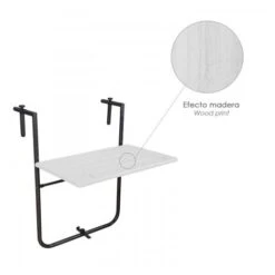 Papillon Mesa Plegable Colgante Para Balcones / Terrazas 36x60 Cm. Altura Regulable -Mano Mano Ventas 52662235 5