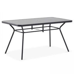 Mesa De Jardín Con 6 Sillas Y Parasol Gris Bormes 8 Mesa De Jardín Con 6 Sillas Y Parasol Gris Bormes -Mano Mano Ventas 52933768 4