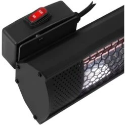 VONROC Calefactor Marsili Compact - 2000W - Negro - Para Pared O Techo - Elemento De Bajo Deslumbramiento - Incluye Mando A Distancia -Mano Mano Ventas 53100658 5