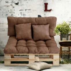 Cojines Sofá Palets - Juego De 4 Piezas Para El Sofá Interior/exterior - Asiento 120 X 80 X 10 Cm + Respaldo + 2 Cojines Cuadrados - Cojín De Confort Para El Sofá Palette Europe (marrón) 9 Cojines Sofá Palets - Juego De 4 Piezas Para El Sofá Interior/exterior - Asiento 120 X 80 X 10 Cm + Respaldo + 2 Cojines Cuadrados - Cojín De Confort Para El Sofá Palette Europe (marrón) -Mano Mano Ventas 53297269 5