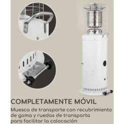 Blumfeldt Heatwave Estufa De Gas 10 KW (728 G/h) Con Ruedas, Cubierta Protectora Y Encendido Piezoeléctrico -Mano Mano Ventas 53439838 3