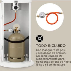 Blumfeldt Heatwave Estufa De Gas 10 KW (728 G/h) Con Ruedas, Cubierta Protectora Y Encendido Piezoeléctrico -Mano Mano Ventas 53439838 5