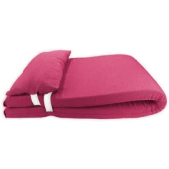 Acomoda Textil - Colchón Tumbona Con Cojín 180x60x6 Cm Desenfundable, Cómodo Y Elegante. Ideal Para Jardín Piscina, Playa, Terraza Y Balcón. (Fuscia)