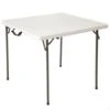 Lifetime Mesa Cuadrada Plegable Blanco 94x94x74 Cm