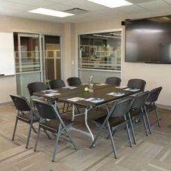 Mesa Rectangular Patas Plegables Negro Lifetime 182 X 76 X 73,5 Cm -Mano Mano Ventas 54026280 5