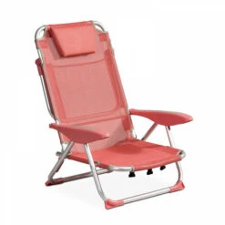 Lote De 2 Sillones De Playa Plegables De Poliéster Coral Clic Clac Des Plages By Innov'Axe -Mano Mano Ventas 54400098 3