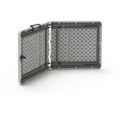 Mesa Plegable Ajustable, 120x60x58/74 Cm, Blanco -Mano Mano Ventas 54673293 4