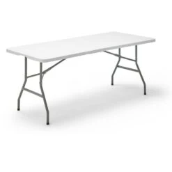 Mesa Plegable Multifuncional, 180x74x74 Cm, Blanco