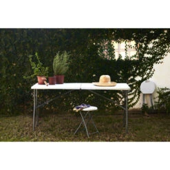 Mesa Plegable Multifuncional, 152x70x74 Cm, Blanco -Mano Mano Ventas 54673297 4