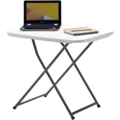 Mesa Auxiliar Plegable/Ajustable, 75x50x56-73 Cm, BL -Mano Mano Ventas 54673301 3