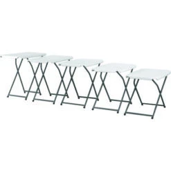 Mesa Auxiliar Plegable/Ajustable, 75x50x56-73 Cm, BL -Mano Mano Ventas 54673301 4