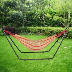 Hamaca, Cama ColganteCapacidad: Para 2 PersonasAlto: AjustableRojo, Con Soporte Tipo-H, Algodón, Brasileño -Mano Mano Ventas 54716418 5