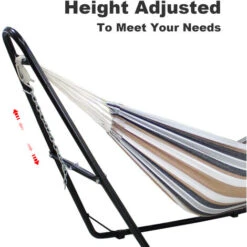 Hamaca, Cama ColganteCapacidad: Para 2 PersonasAlto: AjustableMarrón, Brasileño, Algodón, Con Soporte Tipo-H -Mano Mano Ventas 54716497 3