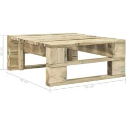 Hommoo Otomana De Jardin De Pales De Madera -Mano Mano Ventas 55351929 5