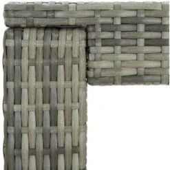 Hommoo Mesa Alta Para Jardin Ratan Sintetico Gris 60,5x60,5x110,5 Cm -Mano Mano Ventas 55351958 5